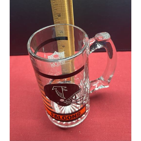 Vintage Heavy Glass Beer Mug Atlanta Falcons NFL Football 12 oz. - Picture 8 of 8